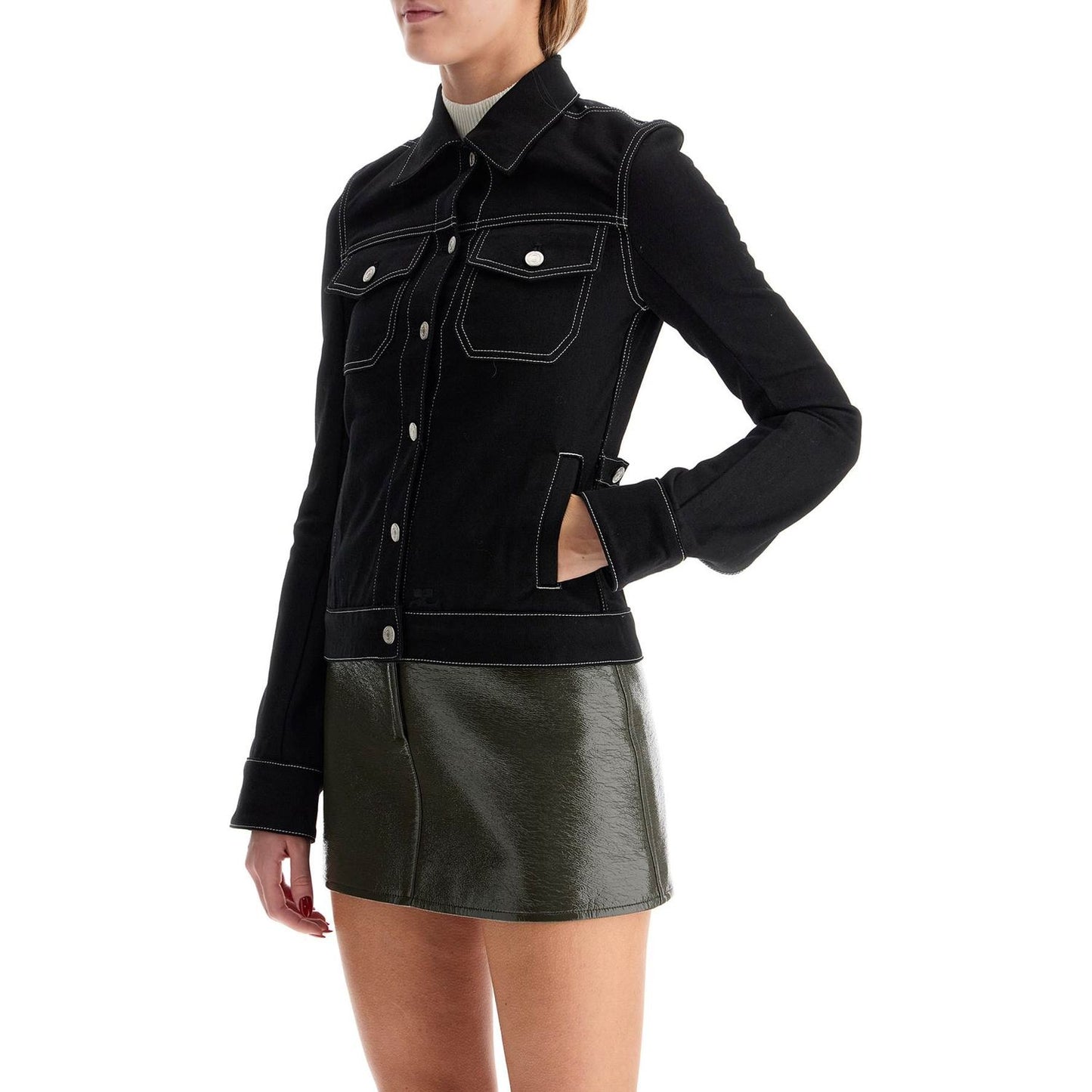 Courreges denim women trucker jacket Jackets Courreges