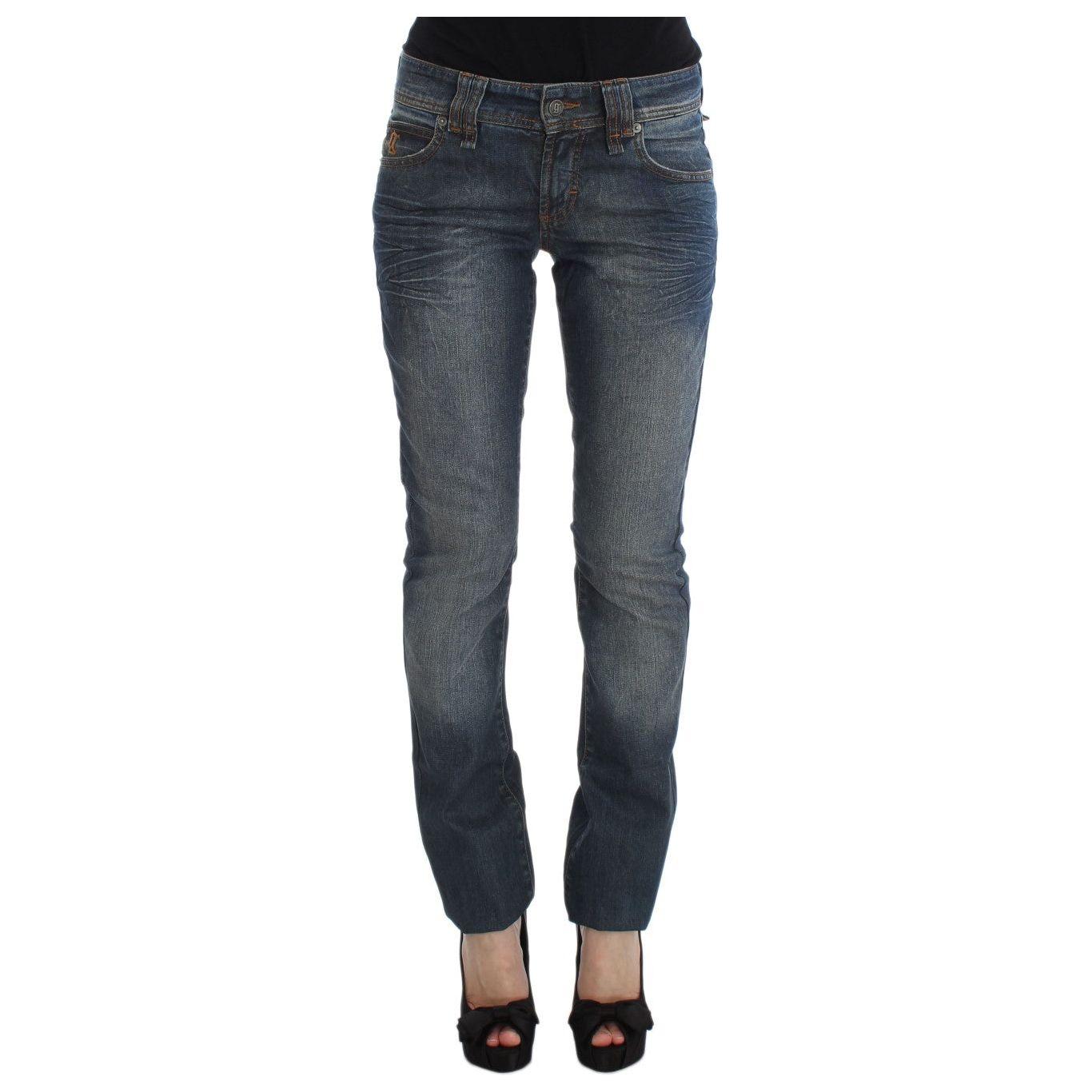 John Galliano Chic Slim Fit Blue Jeans John Galliano