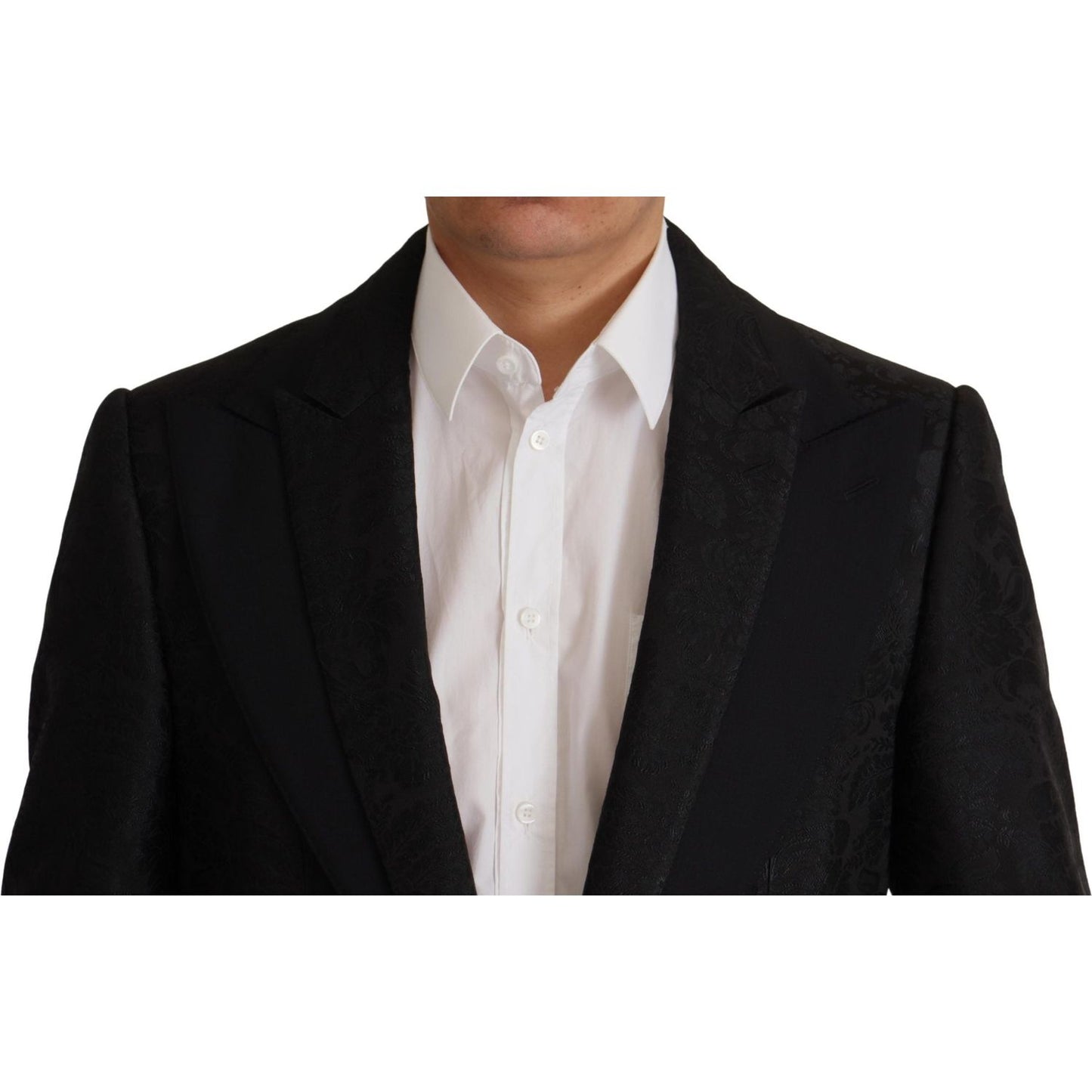 Dolce & Gabbana Elegant Black Two-Piece Martini Suit Dolce & Gabbana