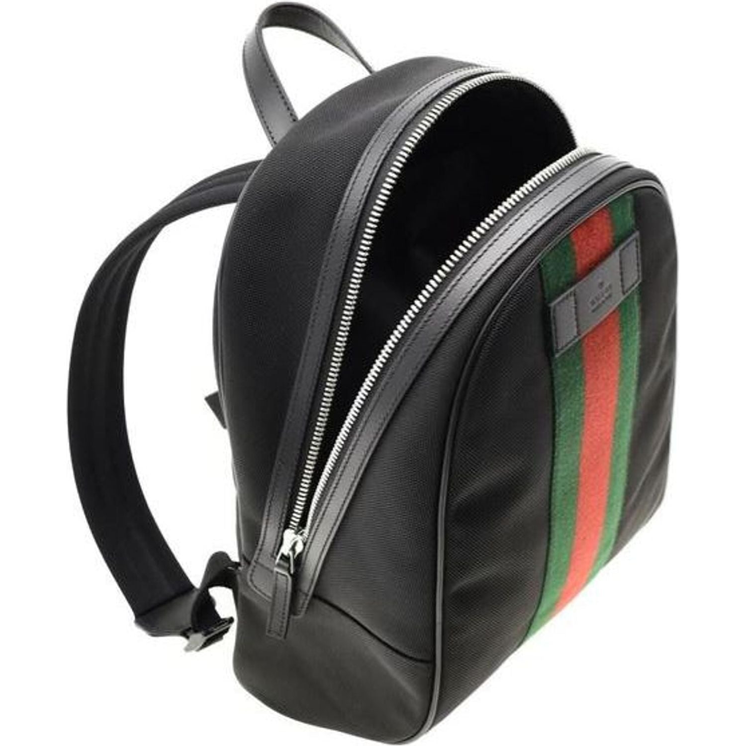 Front view with bag zipped and handles upright.