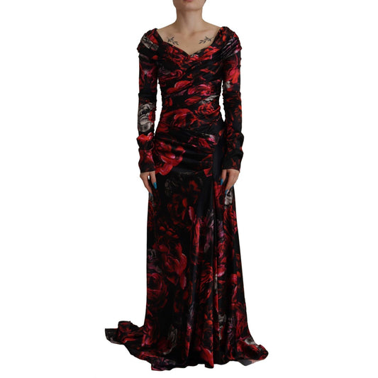 Dolce & Gabbana Elegant Floral A-Line Sheath Dress Dolce & Gabbana