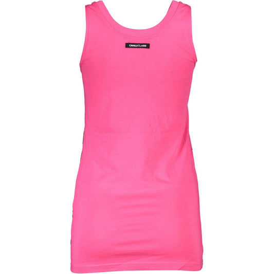 Cavalli Class Pink Cotton Women Top Cavalli Class