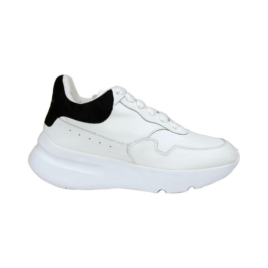 Alexander McQueen Women White Leather Suede Sneaker Alexander McQueen