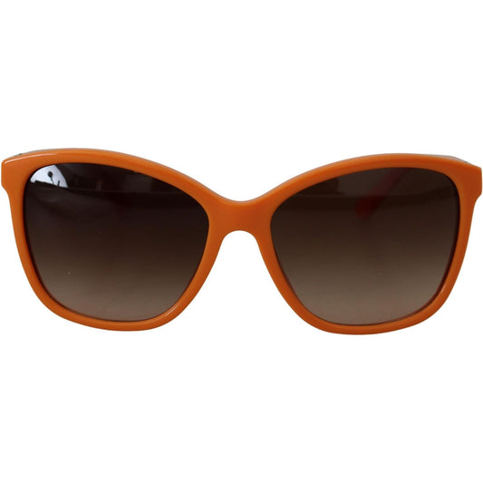 Dolce & Gabbana Chic Orange Round Sunglasses for Women Dolce & Gabbana