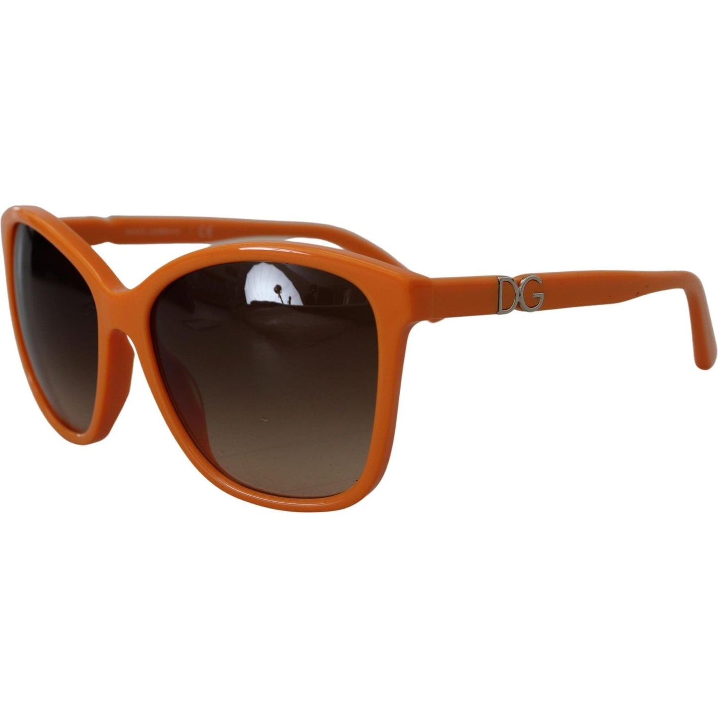 Dolce & Gabbana Chic Orange Round Sunglasses for Women Dolce & Gabbana