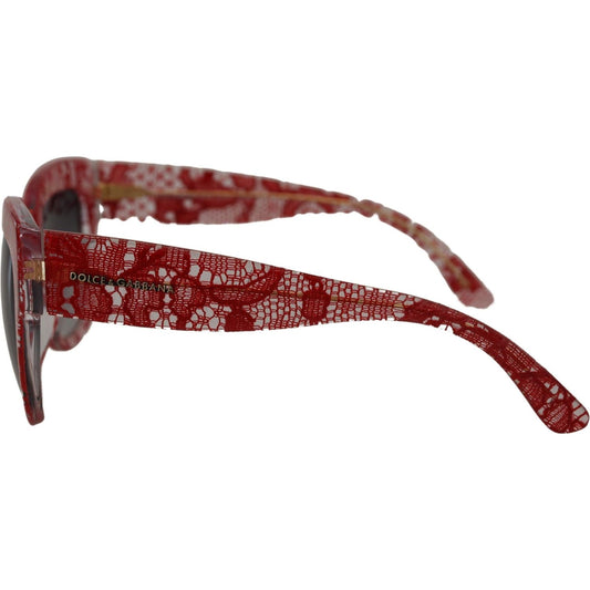 Dolce & Gabbana Sicilian Lace Accented Designer Sunglasses Dolce & Gabbana