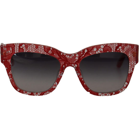 Dolce & Gabbana Sicilian Lace Accented Designer Sunglasses Dolce & Gabbana