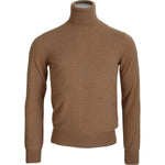 Dolce & Gabbana Beige Cashmere Turtleneck Pullover Sweater MAN SWEATERS Dolce & Gabbana Sienna