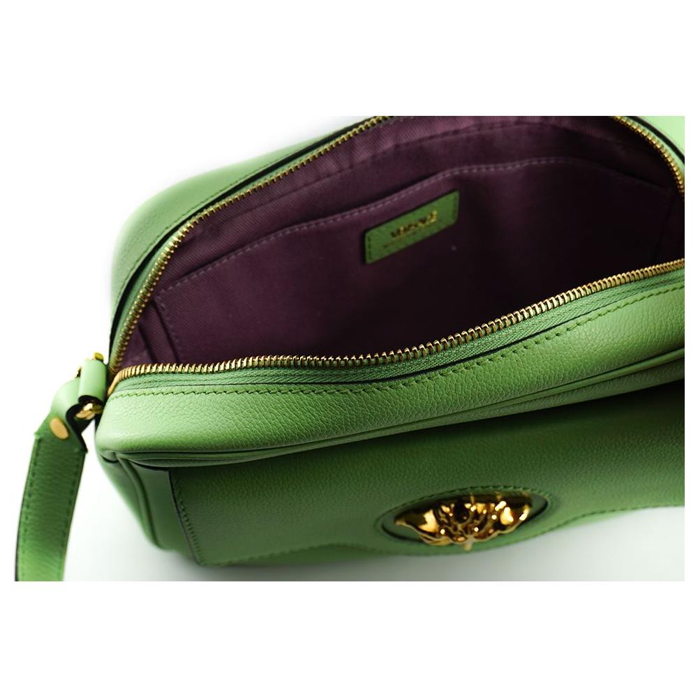Versace Mint Green Calf Leather Camera Shoulder Bag