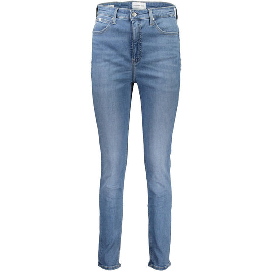 Calvin Klein Light Blue Cotton Women Jeans Calvin Klein