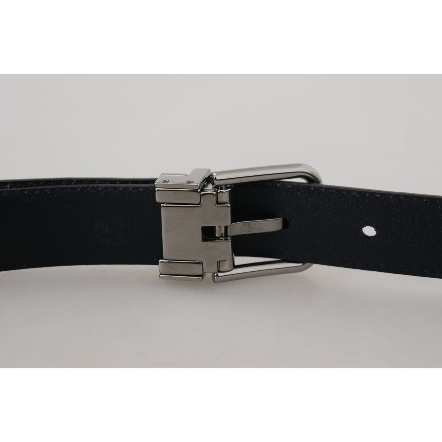 Dolce & Gabbana Elegant Blue Calf Leather Belt Dolce & Gabbana