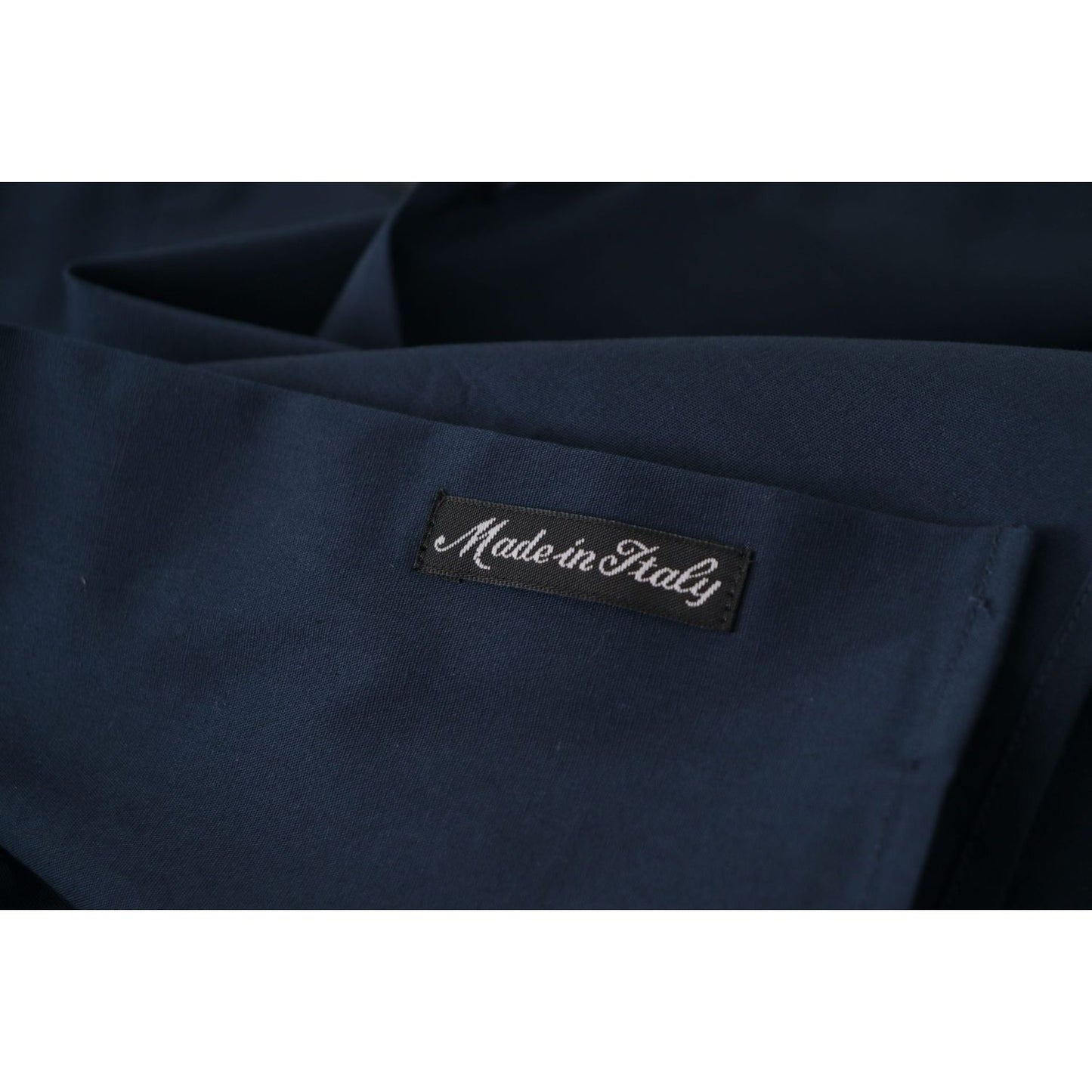 Roberto Cavalli Navy Elegance Cotton Dress Shirt Roberto Cavalli