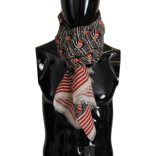 Dolce & Gabbana Elegant Striped Linen Men's Scarf Dolce & Gabbana