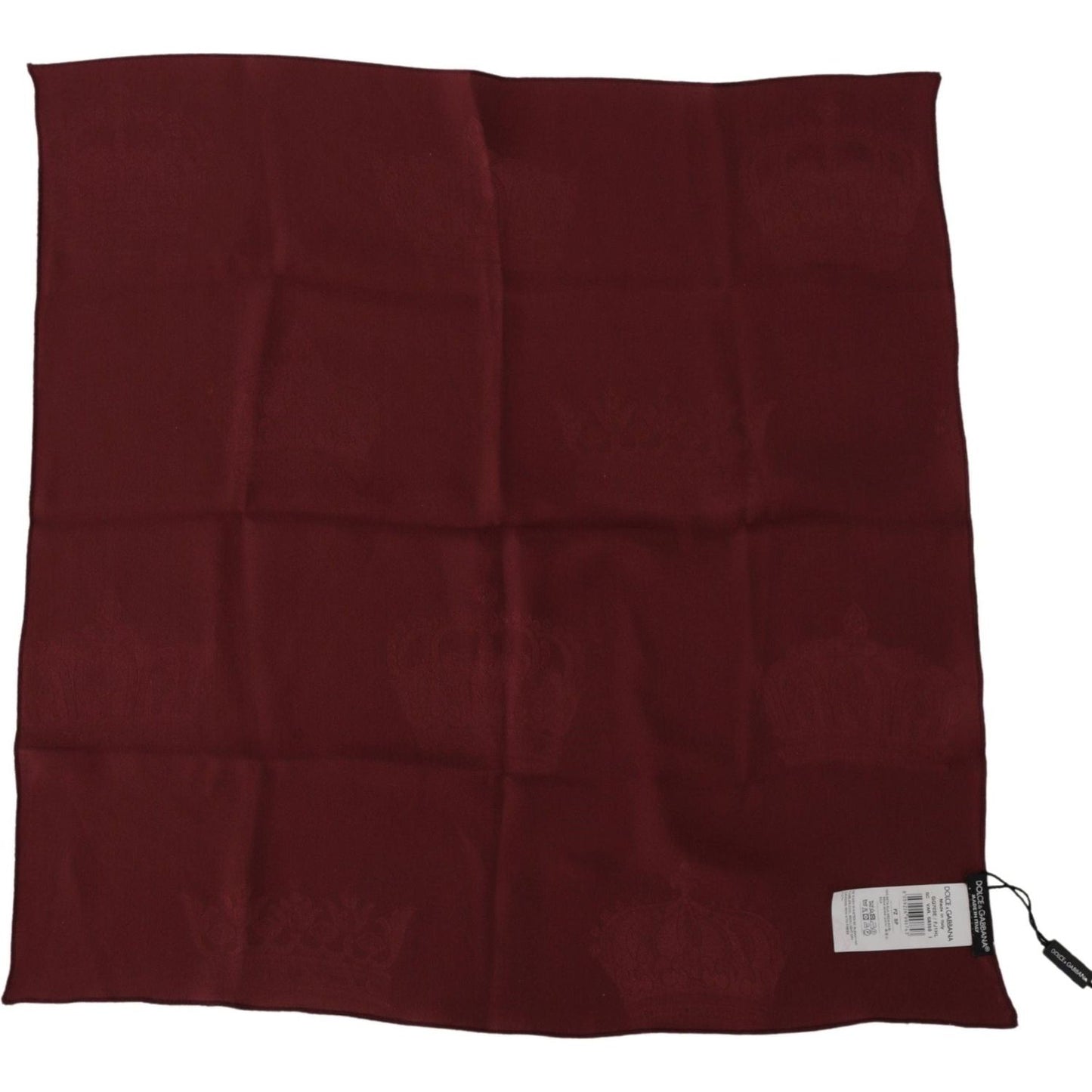 Dolce & Gabbana Elegant Red Silk Square Scarf Wrap Dolce & Gabbana