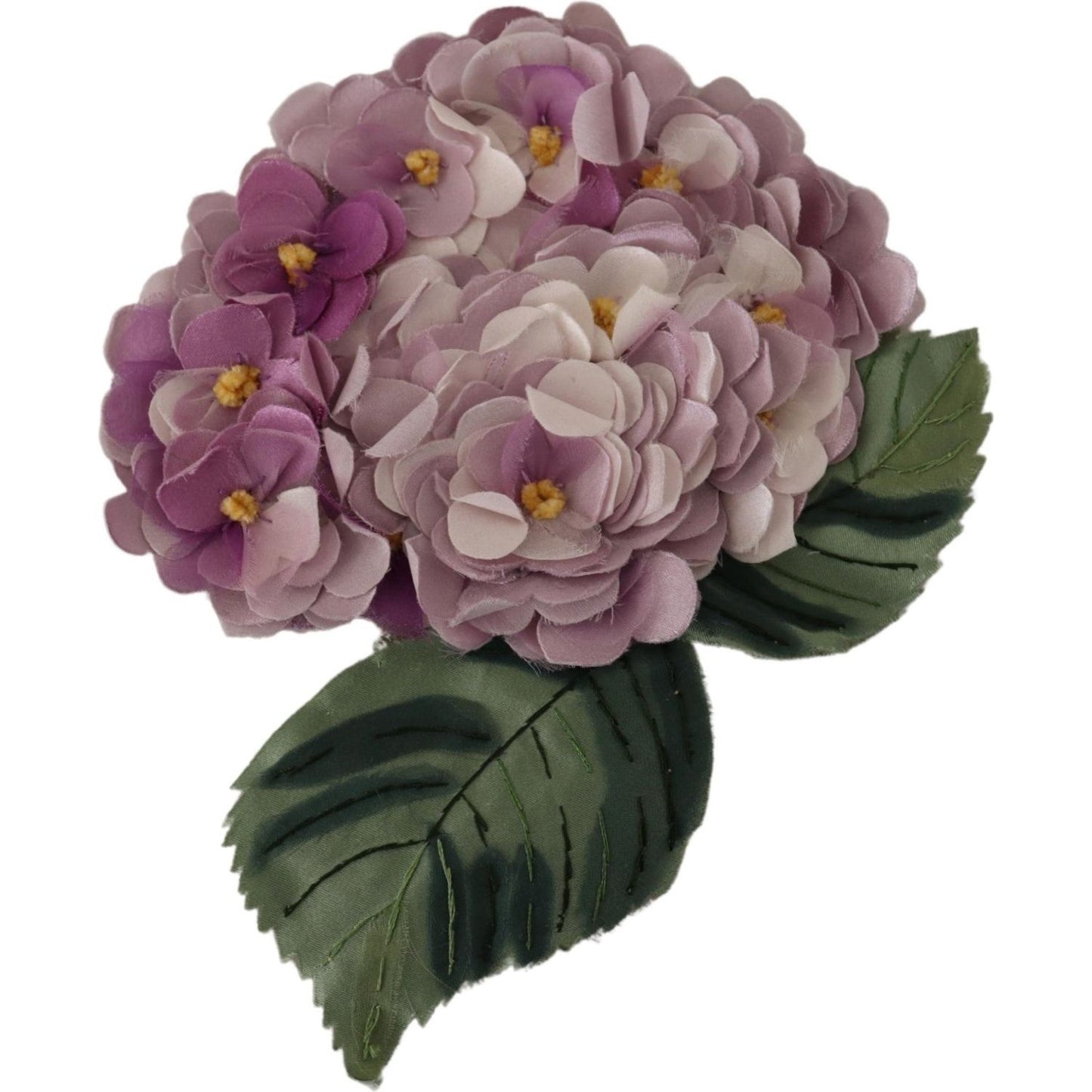 Dolce & Gabbana Elegant Purple Floral Silk Blend Brooch Dolce & Gabbana