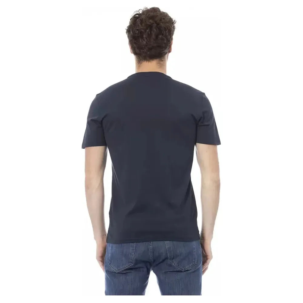 Baldinini Trend Blue Cotton Men T-Shirt
