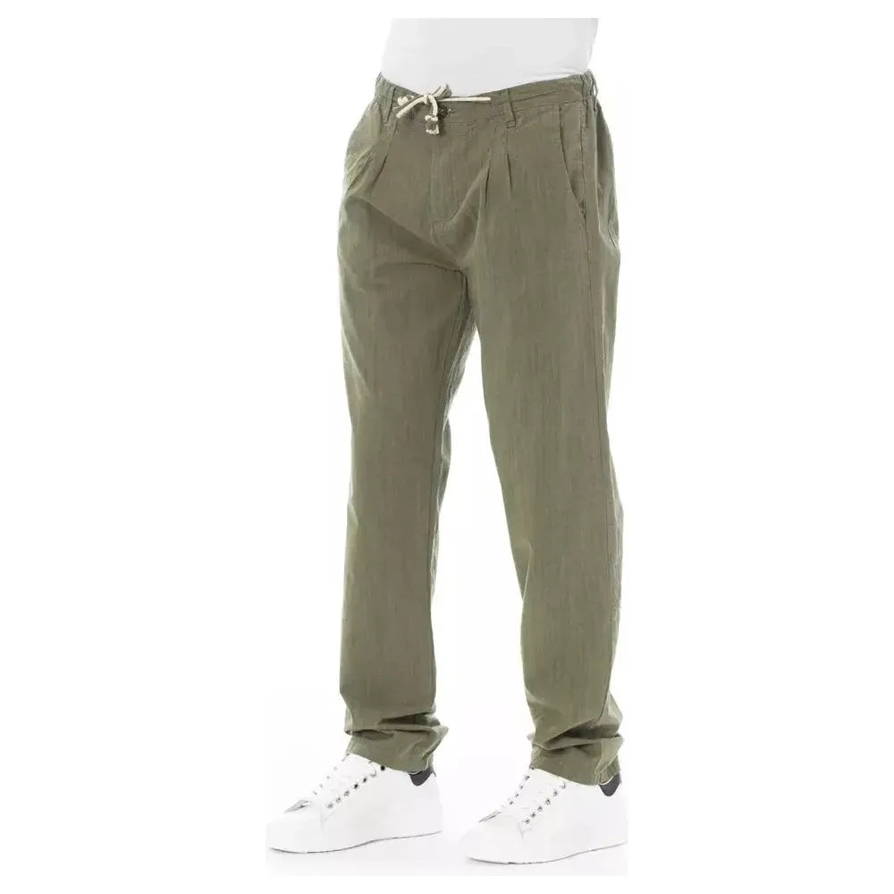 Baldinini Trend Army Cotton Men Chino Baldinini Trend