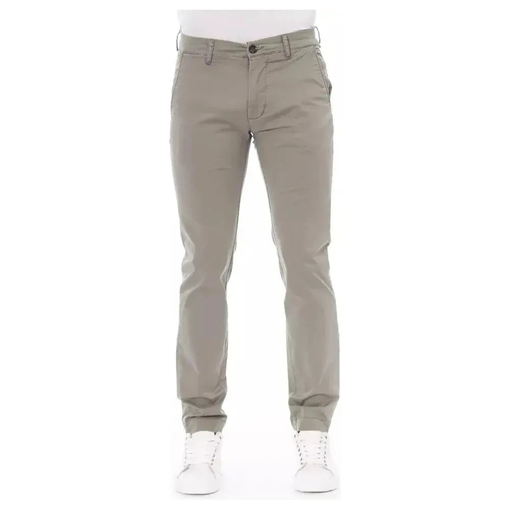 Baldinini Trend Beige Cotton Men Chino Baldinini Trend