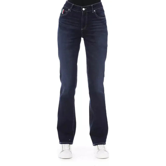 Baldinini Trend Blue Cotton Women Jeans Baldinini Trend