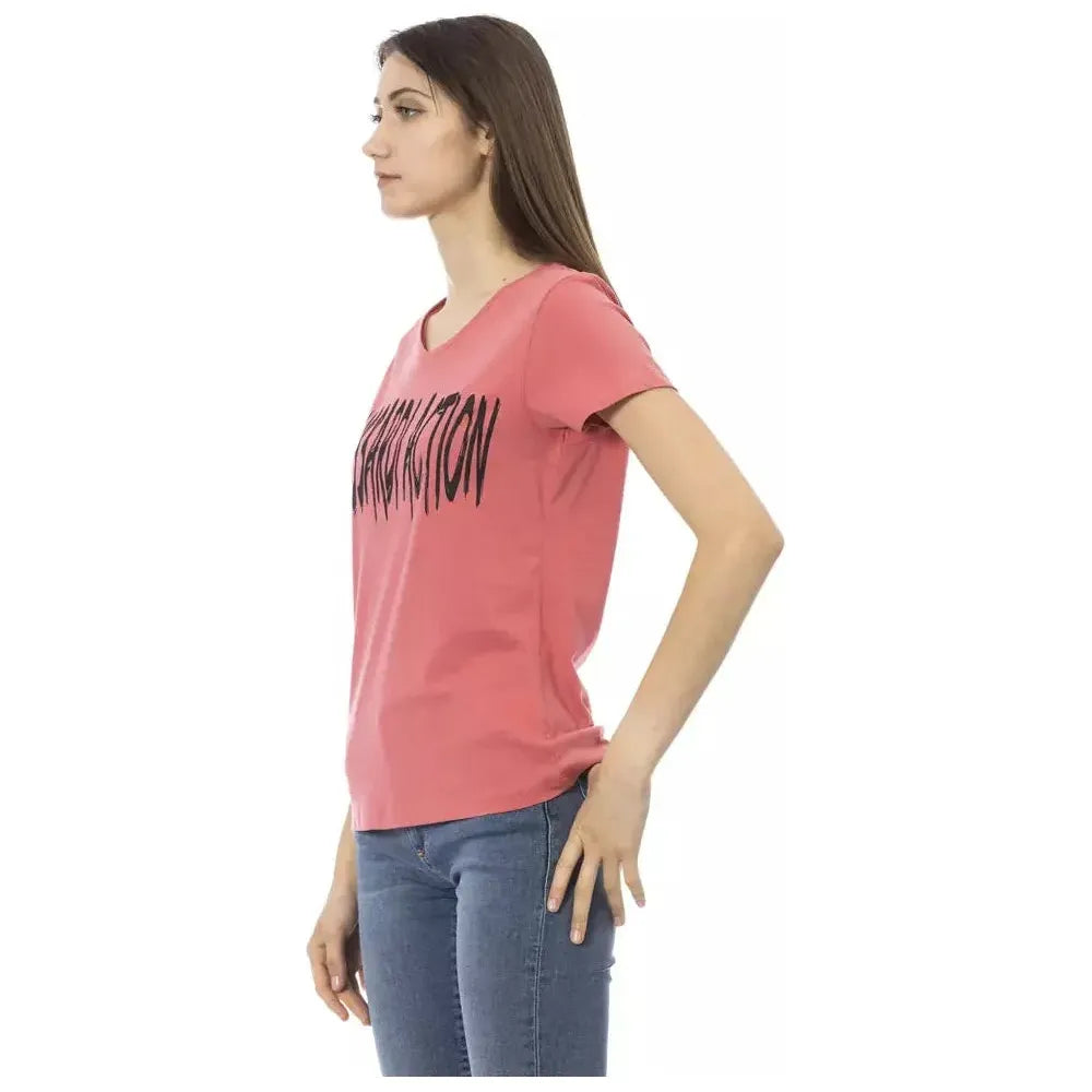 Trussardi Action Pink Cotton Women Top Trussardi Action