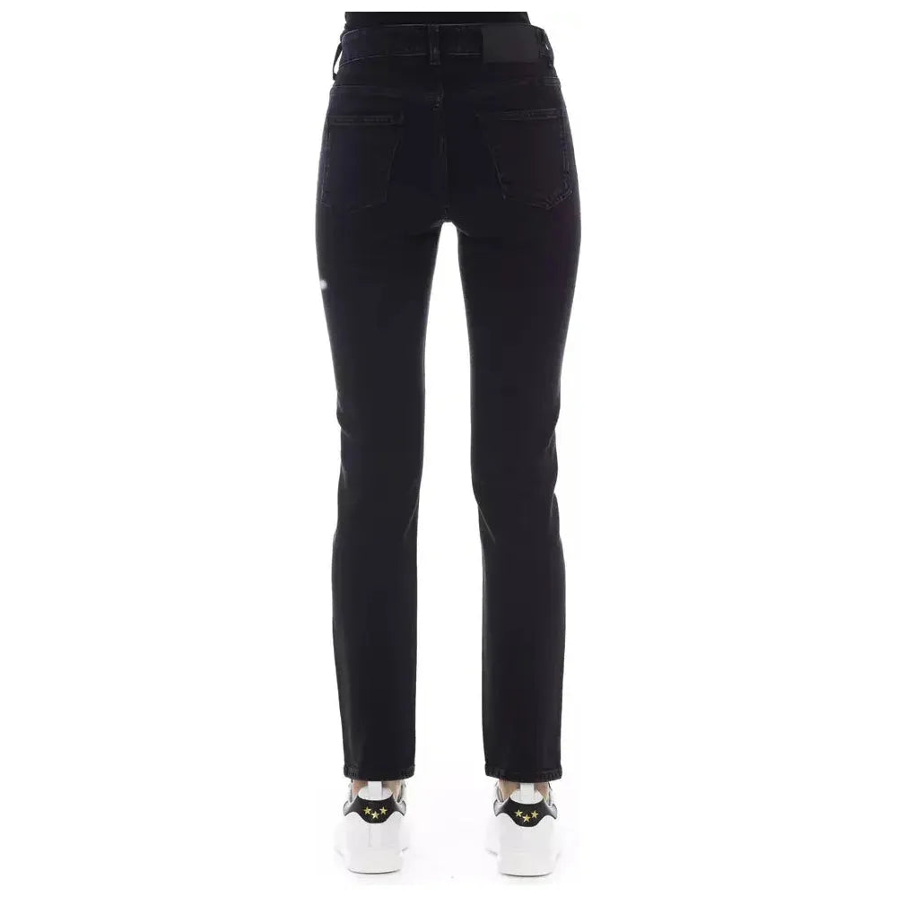 Baldinini Trend Black Cotton Women Jeans Baldinini Trend