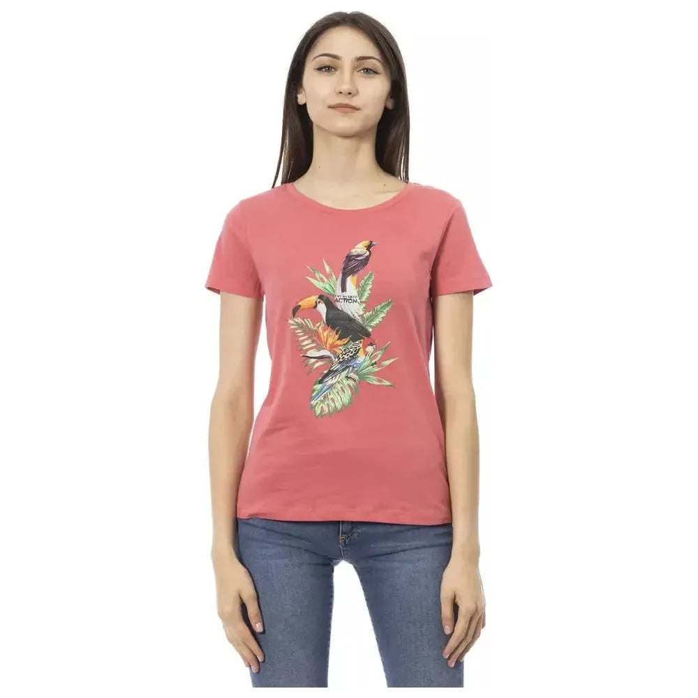 Trussardi Action Pink Cotton Women Top Trussardi Action