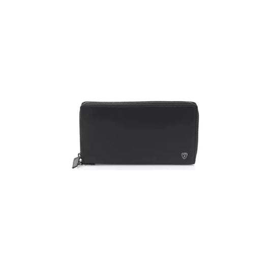 Automobili Lamborghini Black Leather Men Wallet Automobili Lamborghini