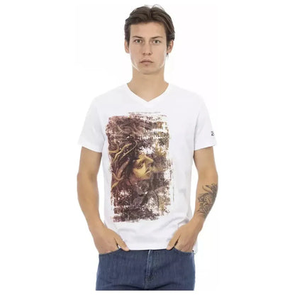 Trussardi Action White Cotton Men's T-Shirt