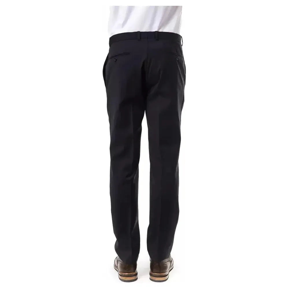 Uominitaliani Gray Wool Men Pants