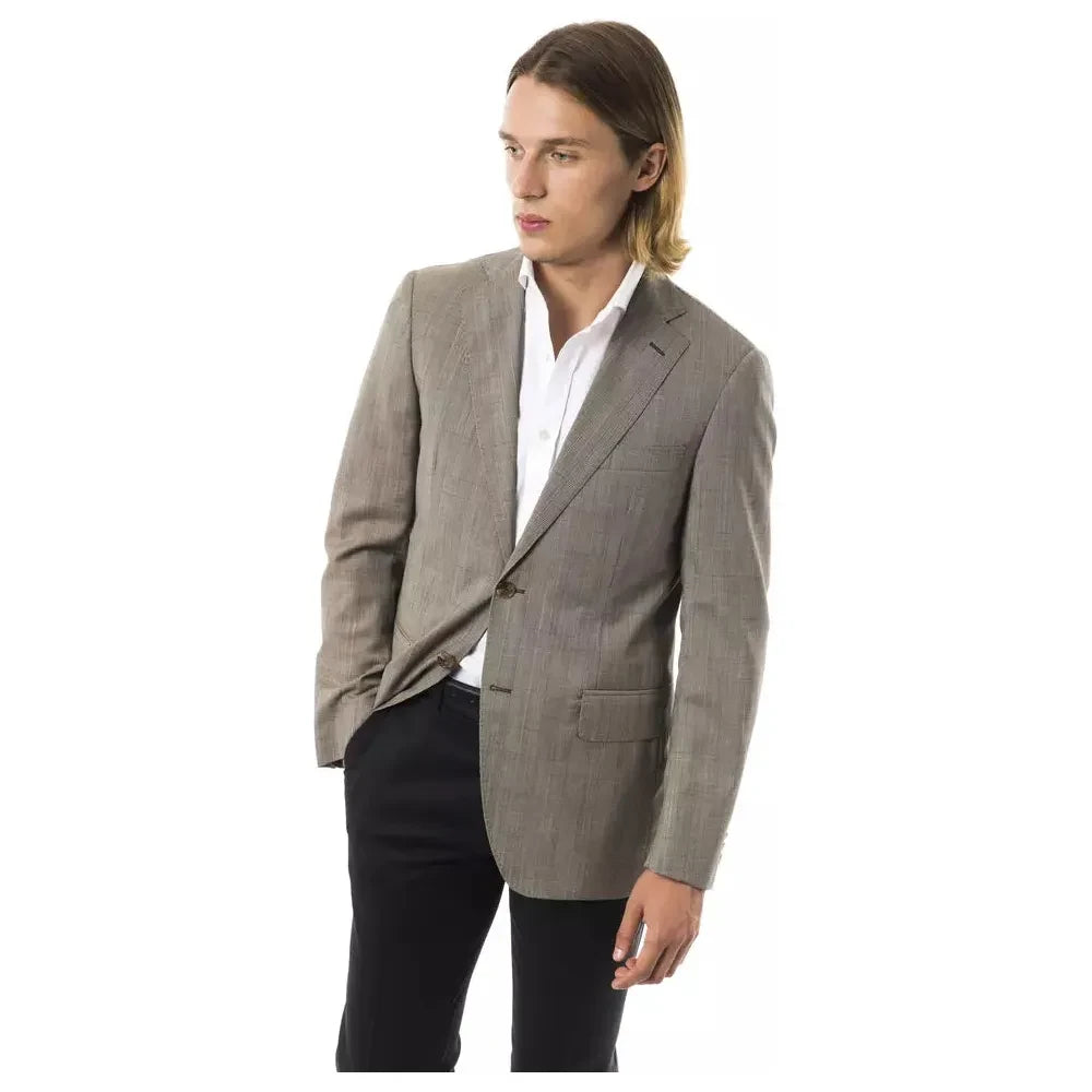 Uominitaliani Gray Wool Men Blazer Uominitaliani