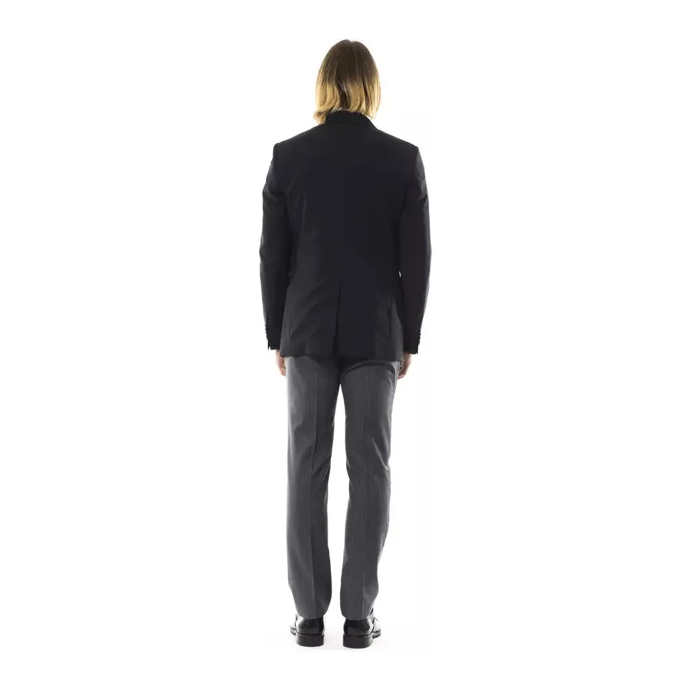 Uominitaliani Black Wool Men Blazer Uominitaliani