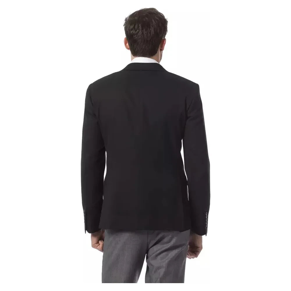 Billionaire Italian Couture Black Wool Men Blazer Billionaire Italian Couture