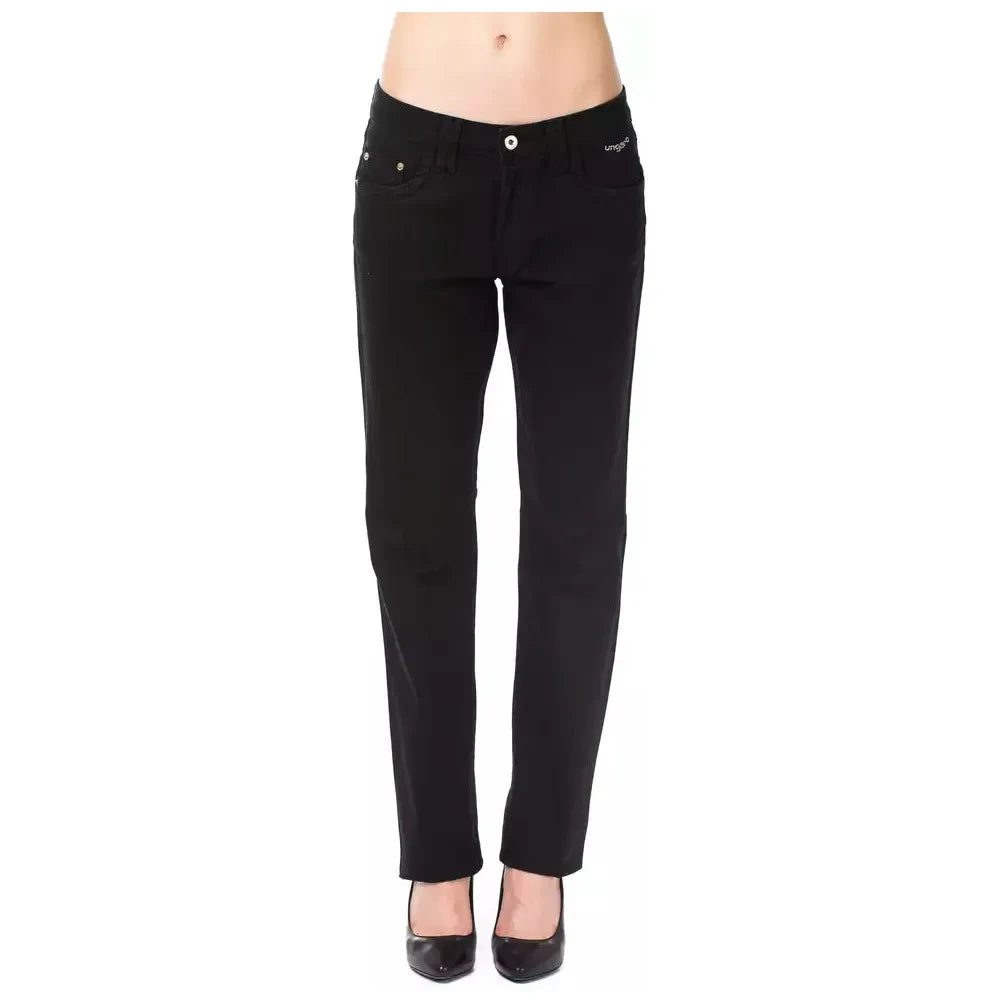 Ungaro Fever Black Cotton Women Jeans Ungaro Fever