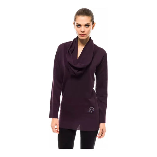 Montana Blu Purple Wool Women Sweater Montana Blu