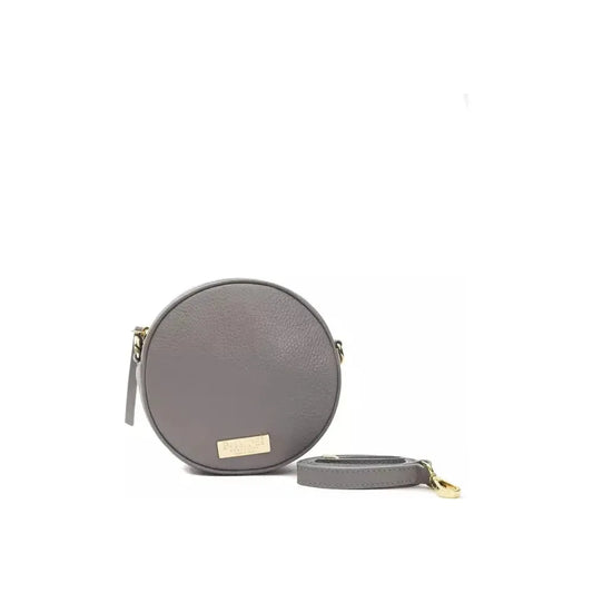 Pompei Donatella Gray Leather Women Crossbody Bag Crossbody Bag Pompei Donatella