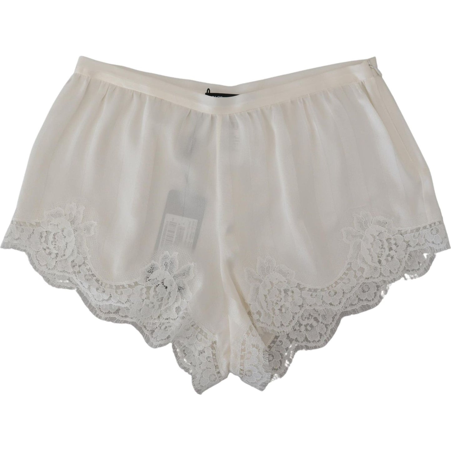 Dolce & Gabbana Elegant White Lace Lingerie Shorts Dolce & Gabbana