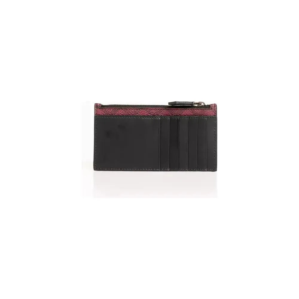 Trussardi Red Crespo Leather Men Wallet Wallet Trussardi