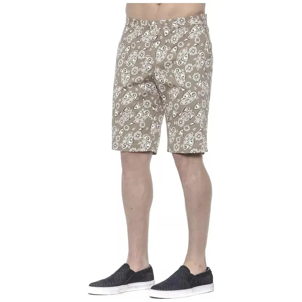 PT Torino Beige Cotton Men Short Shorts PT Torino