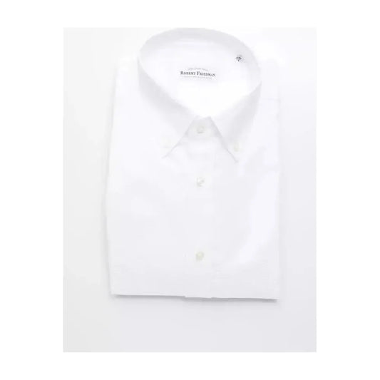 Robert Friedman White Cotton Men's Shirt