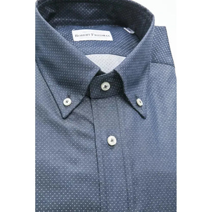 Robert Friedman Blue Cotton Men's Shirt