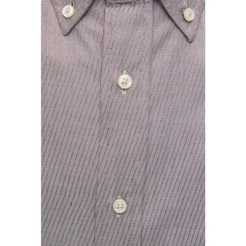 Robert Friedman Beige Cotton Men Shirt Robert Friedman