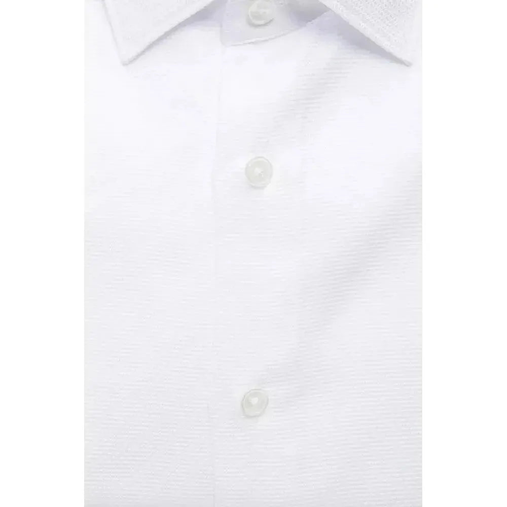 Robert Friedman White Cotton Men Shirt Robert Friedman