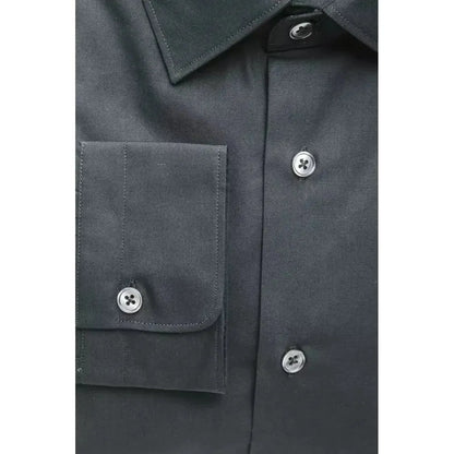 Robert Friedman Black Cotton Men's Shirt