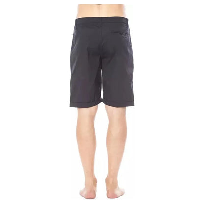 Verri Black Cotton Men's Casual Short