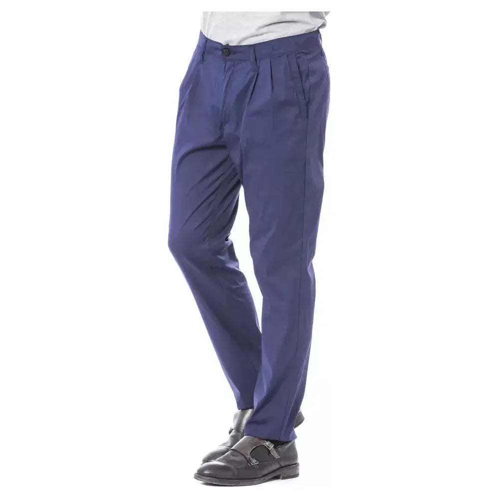 Verri Blue Cotton Men's Chino Pant