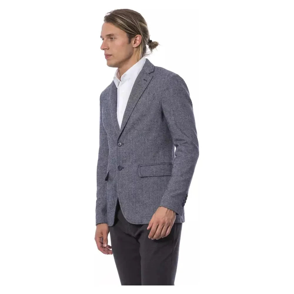 Verri Blue Polyester Men Blazer Verri