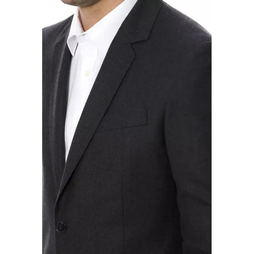 Verri Gray Wool Mens Blazer Verri