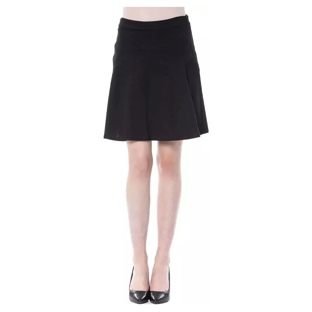 BYBLOS Black Polyester Women Skirt WOMAN SKIRTS BYBLOS