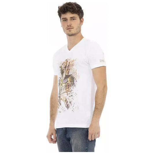 Trussardi Action Elegant V-Neck Short Sleeve T-Shirt Trussardi Action