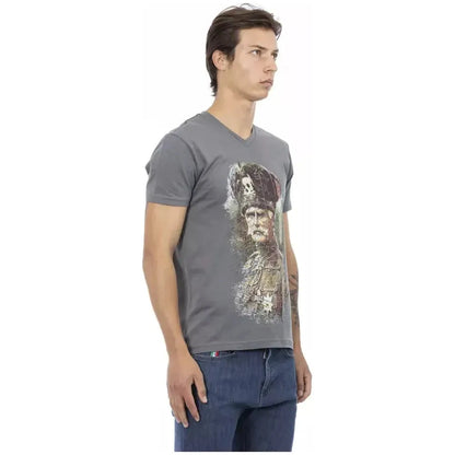 Trussardi Action Gray Cotton Men's T-Shirt